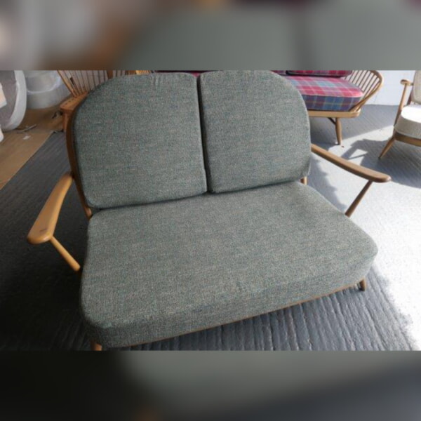 Ercol 203 2 seater in our Multi Teal Weave